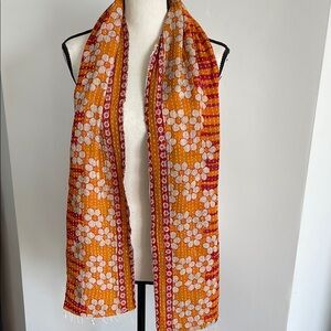 Kanta Orange and Red Scarf